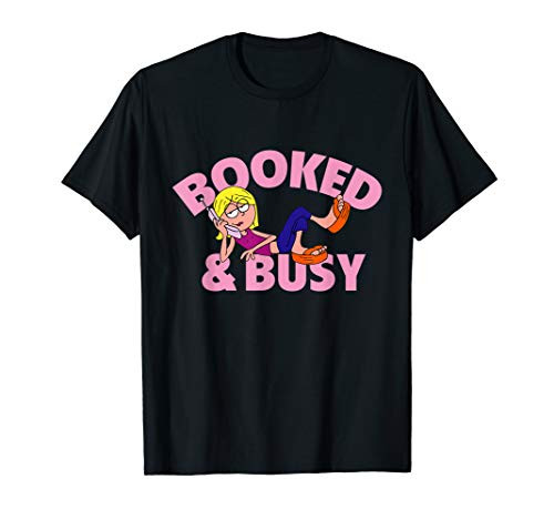 Disney Channel Lizzie McGuire Animated Lizzie Booked  and  Busy T-Shirt