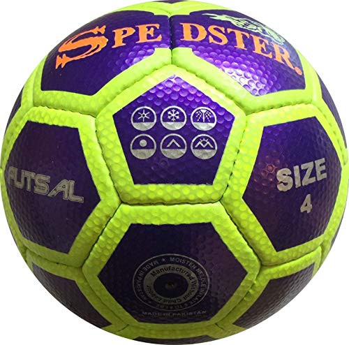 1 Stop Soccer Futsal Ball Official Low Bounce Purple Size 4