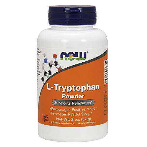 NOW Supplements  L-Tryptophan Powder  Free-Form  Supports Relaxation*  Amino Acid  2-Ounce