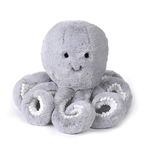 Lambs  and  Ivy Ocean Blue Plush Gray Octopus Stuffed Animal Toy - Inky
