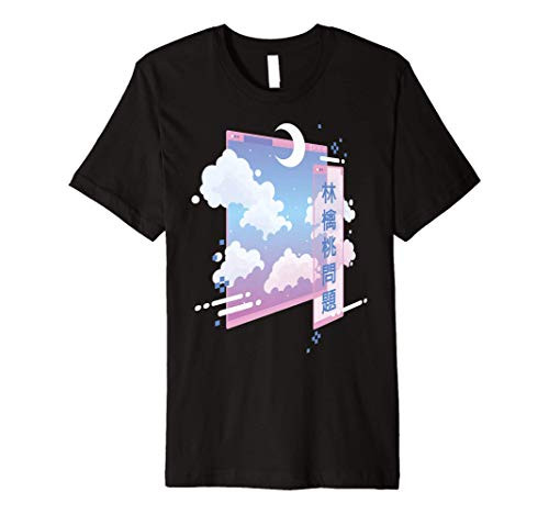 80s Retro Vaporwave  Pastel Goth Soft Grunge  Kawaii Moon Premium T-Shirt