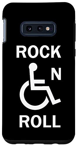 Galaxy S10e Rock N Roll Handicap Access Sign Funny Wheelchair Design Case