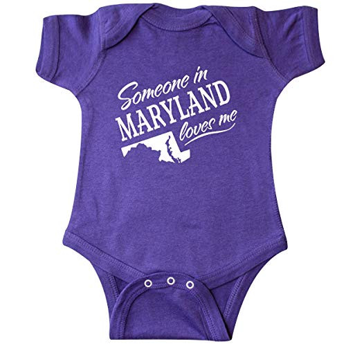 inktastic Someone in Maryland Loves Me Infant Creeper 6 Months Purple inktastic Someone in Maryland Loves Me Infant Creeper 6 Months Purple