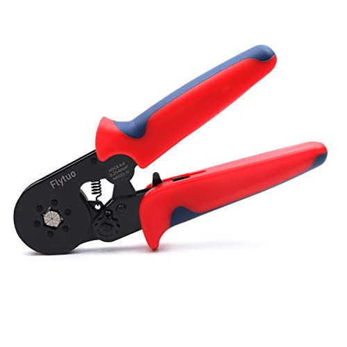 Hexagonal Crimping Tool Flytuo HSC8 6-6A Adjusting Ratcheting Hexagonal Wire Crimping Plier for AWG23-10  0.25-6.0mm²