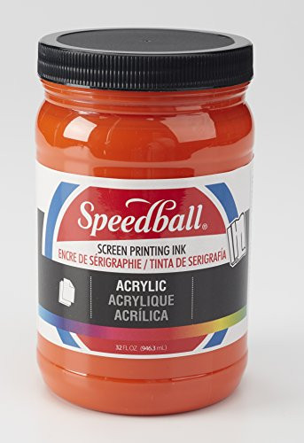 Speedball Acrylic Screen Printing Ink  32-Ounce  Orange