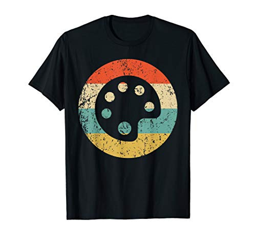 Artist Art Teacher Retro Paint Palette T-Shirt