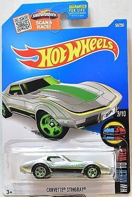 Hot Wheels 2016 HW Mild to Wild Corvette Stingray 58/250, Exclusive ZAMAC Hot Wheels 2016 HW Mild to Wild Corvette Stingray 58/250, Exclusive ZAMAC