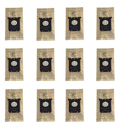 Neza 12 Pack Type EL200F S-Bag Classic Vacuum Cleaner Bags Compatible with Electrolux Canister Models EL6985  EL6988  EL6989 and EL7020
