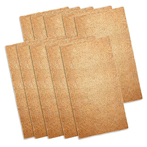 ZYP 10 Pack Jute Plant Grow Mat  10 x 20 Inches Hydroponic Grow Pads for Microgreens Wheatgrass Sprouts and Organic Production