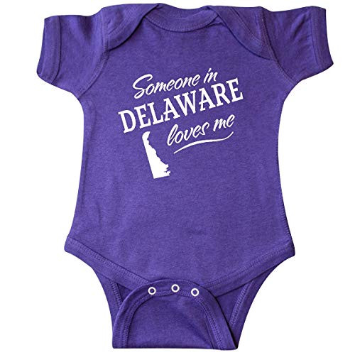 inktastic Someone in Delaware Loves Me Infant Creeper 6 Months Purple inktastic Someone in Delaware Loves Me Infant Creeper 6 Months Purple