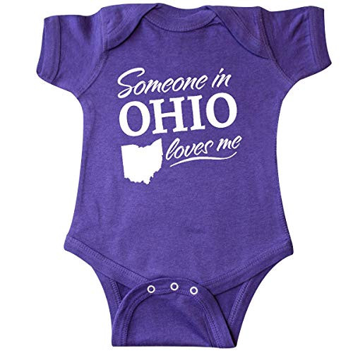 inktastic Someone in Ohio Loves Me Infant Creeper 6 Months Purple inktastic Someone in Ohio Loves Me Infant Creeper 6 Months Purple