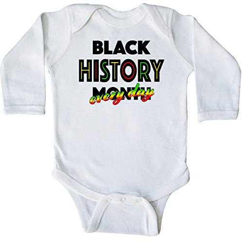 inktastic Black History Month Every Long Sleeve Creeper 12 Months White 3a04f