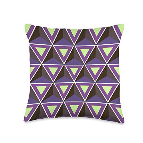 Gifts For Modern Art Lovers Purple Yellow Geometric Triangles Shadow Throw Pillow 16x16 Multicolor Gifts For Modern Art Lovers Purple Yellow Geometric Triangles Shadow Throw Pillow 16x16 Multicolor