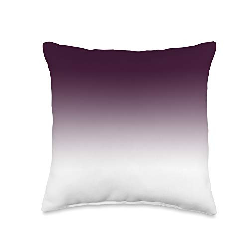 Swesly Totes  and  Pillows Ombre Dark Purple Burgundy AEJT152 Throw Pillow  16x16  Multicolor