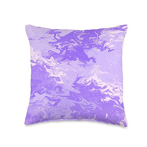 Abstract Art Paint Dripping Trippy Cases Purple Paint Drip Abstract Trippy Artistic Flowy Look Case Throw Pillow  16x16  Multicolor