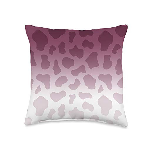 Grey  and  Gold Publishing Ombre Purple Pink Blue Giraffe Print Animal AEW140 Throw Pillow  16x16  Multicolor