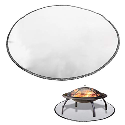Finderomend 30 Inch Fire Pit Mat Deck Protector Patio Fireproof Mat Fire Pit Mat for Deck Fireproof  Fireproof Mat Great for Base Fire Retardant Resistant Pad BBQ Mat BBQ Mat for Large Fire Pit.