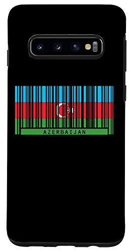 Galaxy S10 Azerbaijan Flag Azerbaijani Heritage Barcode Azerbaijani Case