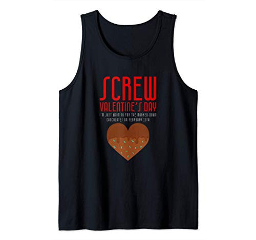 Funny Valentine's Day Tee Screw it Chocolate T-Shirt Tank Top