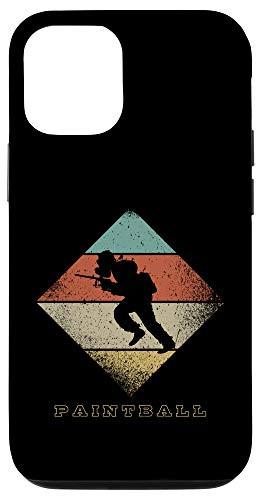 iPhone 12 12 Pro Retro Paintball Player 1960's 1970's Style Paintball Case