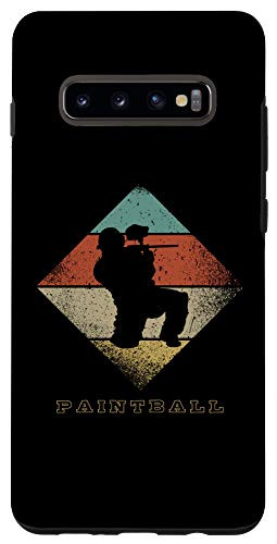 Galaxy S10Plus Retro Paintball Player 1960's 1970's Style Paintball Case