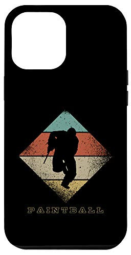 iPhone 12 Pro Max Retro Paintball Player 1960's 1970's Style Paintball Case