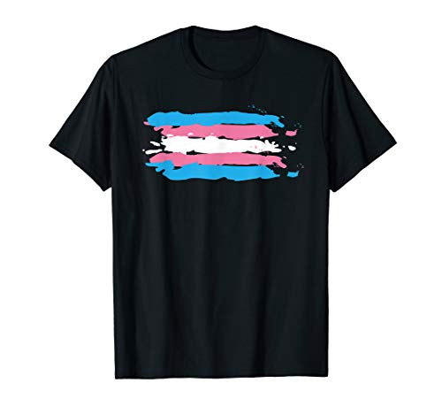 LGBT Transgender Gay Pride Love Rainbow Flag Paint Graphic T-Shirt