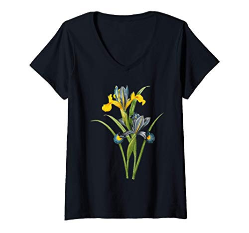 Womens Pierre Joseph Redoute Lily Lilies Paint Flower Gardener Gift V-Neck T-Shirt Womens Pierre Joseph Redoute Lily Lilies Paint Flower Gardener Gift V-Neck T-Shirt