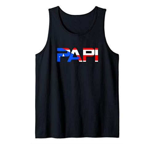 Papi Puerto Rico Flag Tank Top