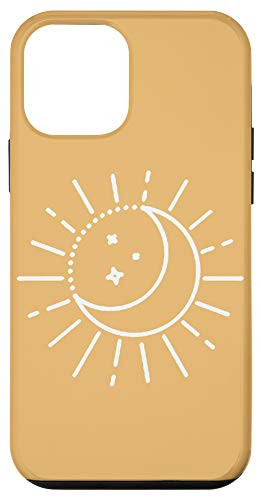 iPhone 12 mini Aesthetic Orange Yellow Sun Moon Case