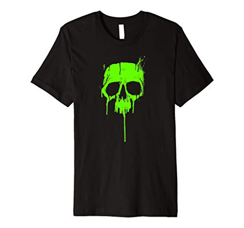 Classic Metal Graffiti Skull - Dripping Paint Premium T-Shirt