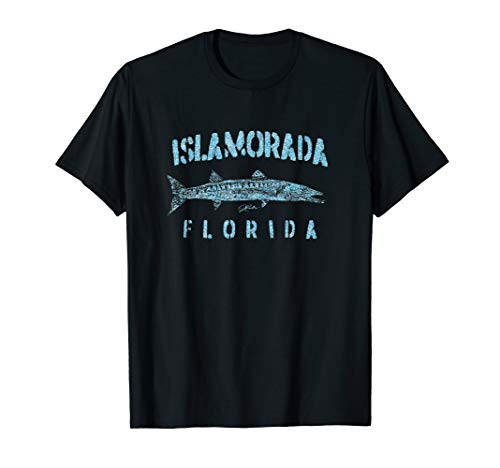 JCombs  Islamorada  FL  Great Barracuda  Distressed  T-Shirt