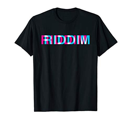 Riddim Music Optical Illusion Glitch Trippy EDM Rave T-Shirt