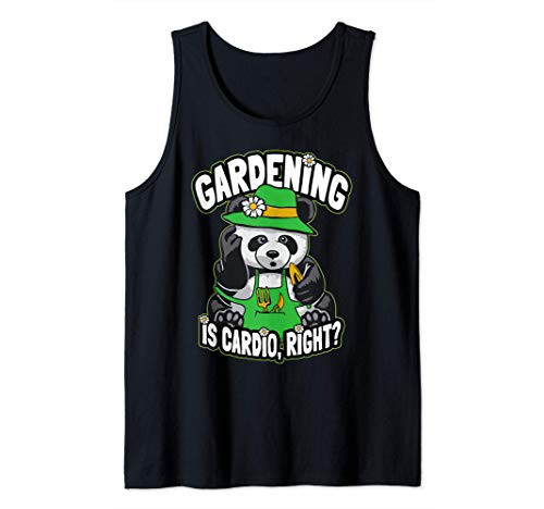 Gardening Cardio Garden Tools Cute Panda Bear Gardener Tank Top Gardening Cardio Garden Tools Cute Panda Bear Gardener Tank Top