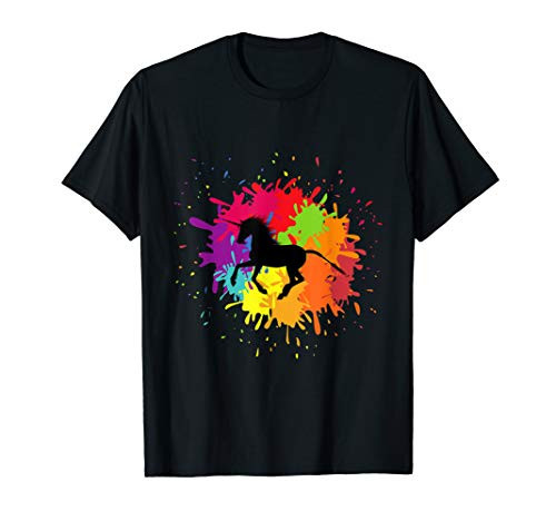Unicorn Paint Splat T-Shirt