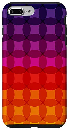 iPhone 7 Plus 8 Plus Purple Pink Red Orange Yellow Color Gradient Dots Design Case
