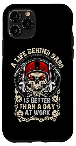 iPhone 11 Pro A Life Behind Bars Biker Motorcycle Cool Rider Dirt Bike Case