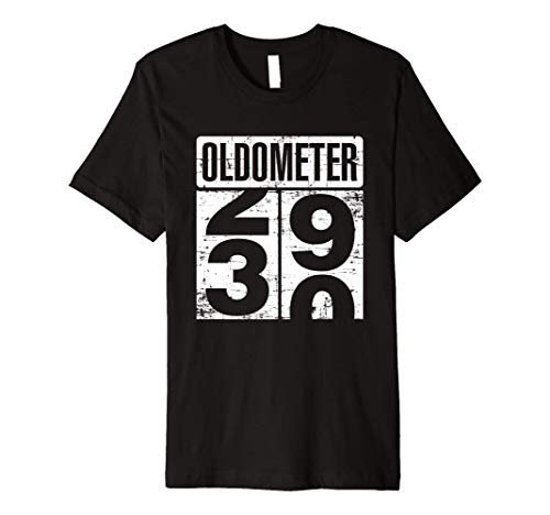 Oldometer 29-30 Funny 30th Birthday 30 Year Old Gift Idea Premium T-Shirt