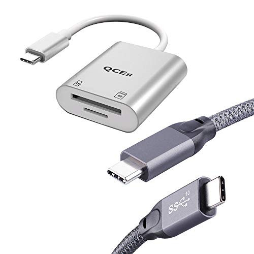 USB C SD Card Reader and USB C 3.2 Gen 2 Cable