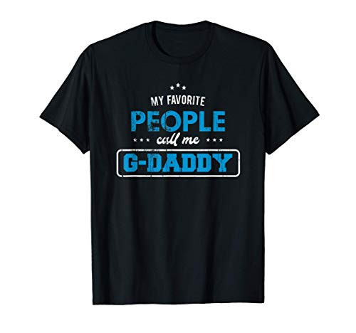 My Favorite People Call Me G-Daddy Vintage Grandpa T-Shirt