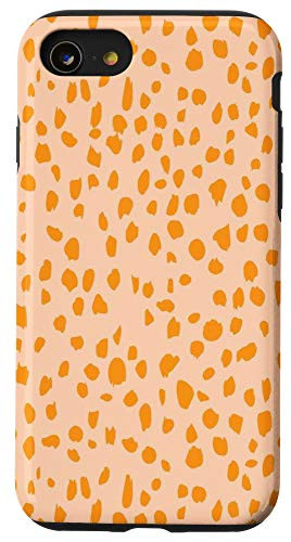 iPhone SE  2020    7   8 Aesthetic Orange Print Case