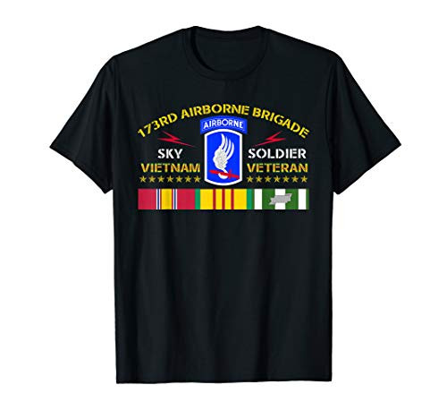 173rd Airborne Brigade Vietnam Veteran Shirt Sky Soldier T-Shirt