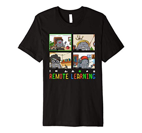 Remote Learning Virtual Learning Design for Teachers Premium T-Shirt
