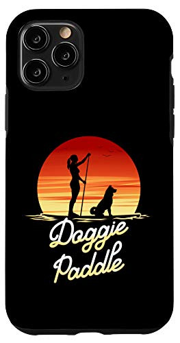 iPhone 11 Pro Stand Up Paddle Board Dog Lover SUP Paddleboard Case