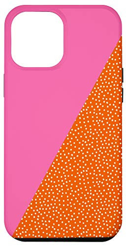 iPhone 12 Pro Max Cute Colorful 90s Memphis Retro Geometric Pink Orange Dots Case