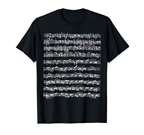 Johann Sebastian Bach Partita d-Minor Chaconne Solo Violin T-Shirt Johann Sebastian Bach Partita d-Minor Chaconne Solo Violin T-Shirt