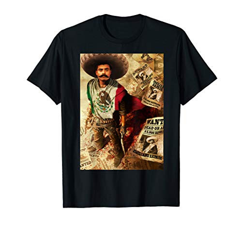EMILIANO ZAPATA MEXICAN FLAG T-Shirt EMILIANO ZAPATA MEXICAN FLAG T-Shirt