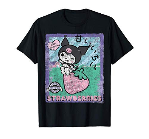 Kuromi Strawberry Picking Strawberries Farm funny T-Shirt