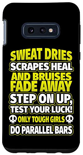 Galaxy S10e Funny Female Gymnast - Tough Girls Parallel Bars Case