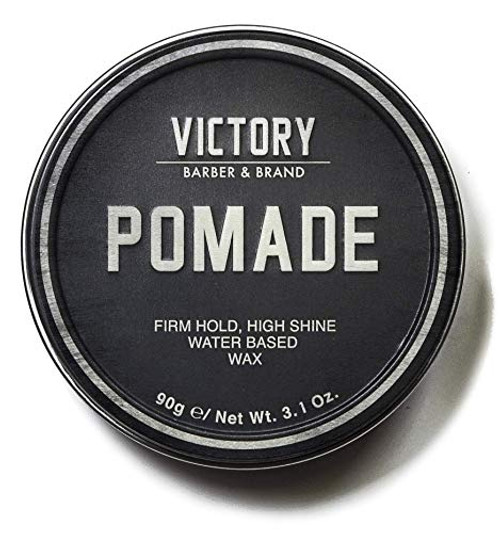 Hair Pomade for Men by Victory Barber  and  Brand  Mens Hair Products Made in the USA  Water Based Pomade for Men  Hair Wax for Men with High Shine  Strong Hold Pomade to Make your Grandpa Proud